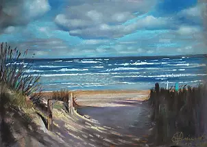 Andrzej Siewierski - Leba-exit to the beach.
