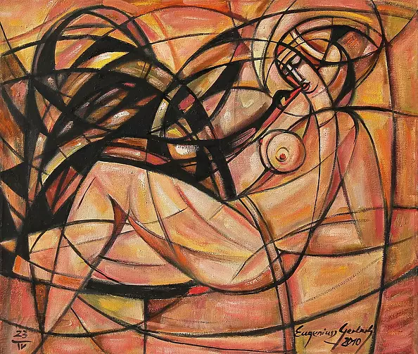 Eugeniusz Gerlach - Leda with a black swan