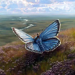 Agata Buczek, Lekko, Obraz olejny - płótno, 100 x 100