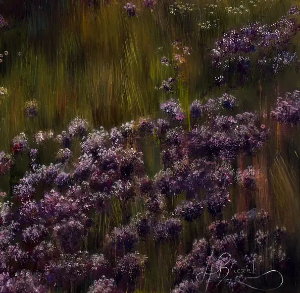 Agata Buczek, Lekko, Obraz olejny - płótno, 100 x 100