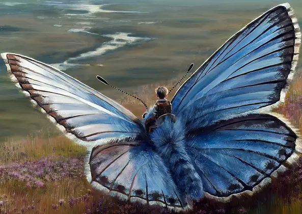 Agata Buczek, Lekko, Obraz olejny - płótno, 100 x 100