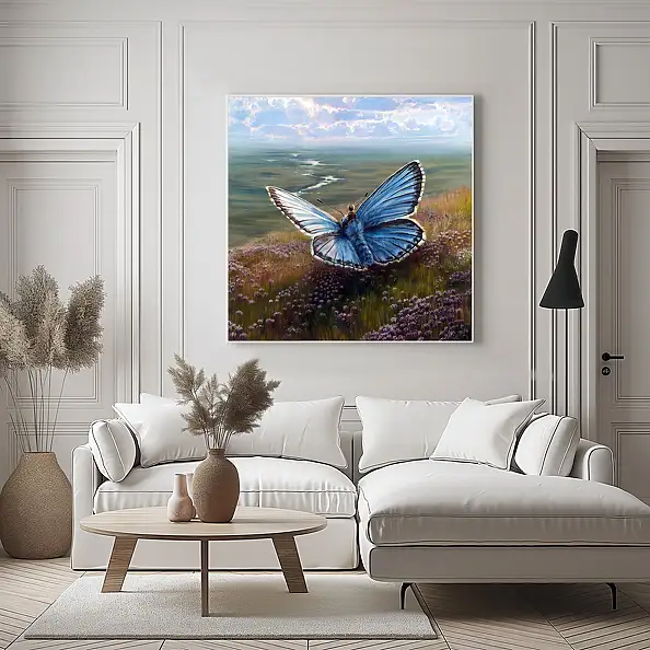 Agata Buczek, Lekko, Obraz olejny - płótno, 100 x 100