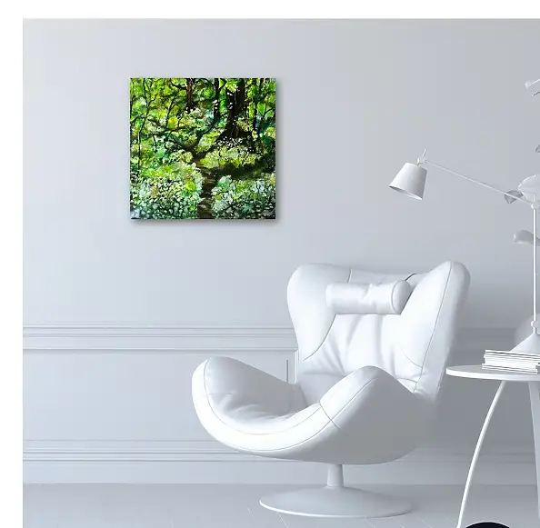 Ewa Mościszko, Incanto della foresta, Quadro ad acrilico - tela, 50 x 50