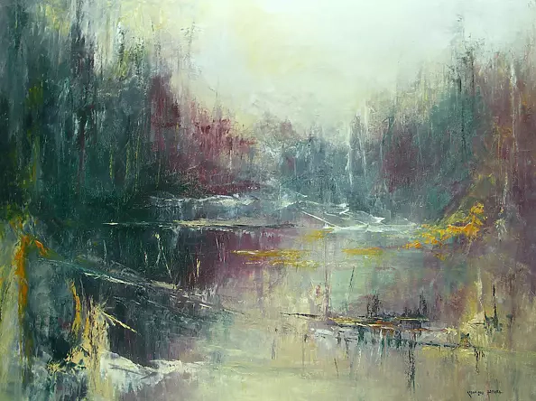 Kazimierz Hamada - forest pond