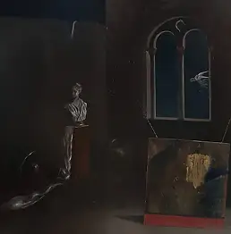 Giovanni Greco, L'eterno precario di Crono, Obraz olejny - deska, 80 x 85