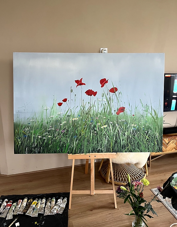 Magdalena Kielb - A summer day in the meadow