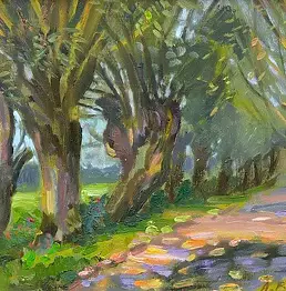 Alojzy Balcerzak - Summer landscape road