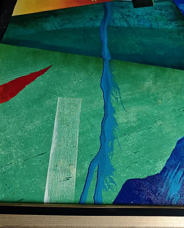 Maciej Lasota, brezza estiva, Dipinto acrilico - tela, 130 x 90
