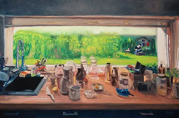 Wojciech Pater, Letnie Światło, Obraz olejny - płyta, 60 x 40