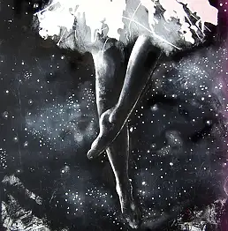Milena Chmielewska, Schweben, Acrylgemälde, Ölbild - Leinwand, 50 x 60