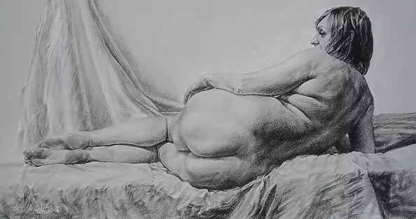 Владимир Иванов - Лежащая натурщица