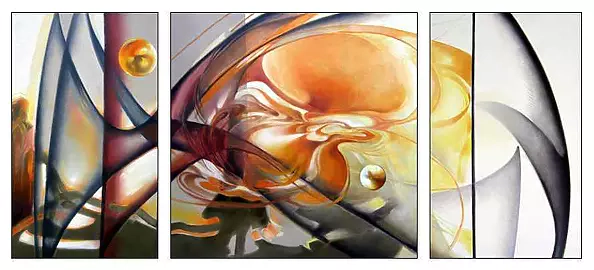 Alina Dorada Krawczyk - Uwolnione słońce tryptyk