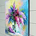 Olha Darchuk, Lilac Bouquet in a Glass, Obraz olejny - płótno, 40 x 40