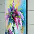 Olha Darchuk, Lilac Bouquet in a Glass, Obraz olejny - płótno, 40 x 40