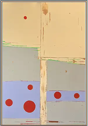 eL Moccko,  Líneas del círculo , Obraz akrylowy - płótno, 90 x 130