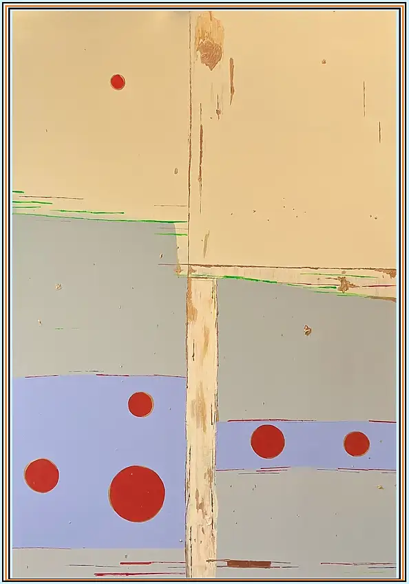 eL Moccko,  Líneas del círculo , Obraz akrylowy - płótno, 90 x 130