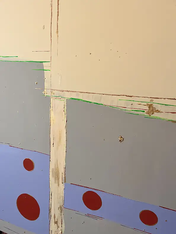 eL Moccko,  Líneas del círculo , Obraz akrylowy - płótno, 90 x 130