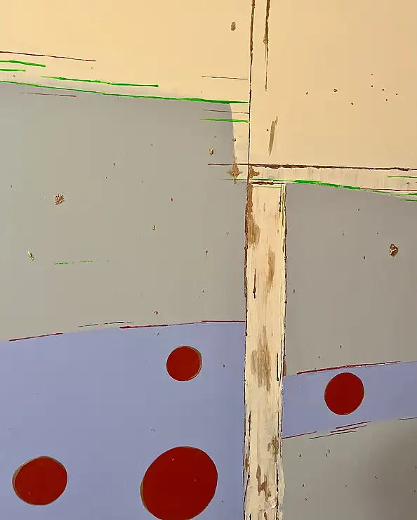 eL Moccko,  Líneas del círculo , Obraz akrylowy - płótno, 90 x 130