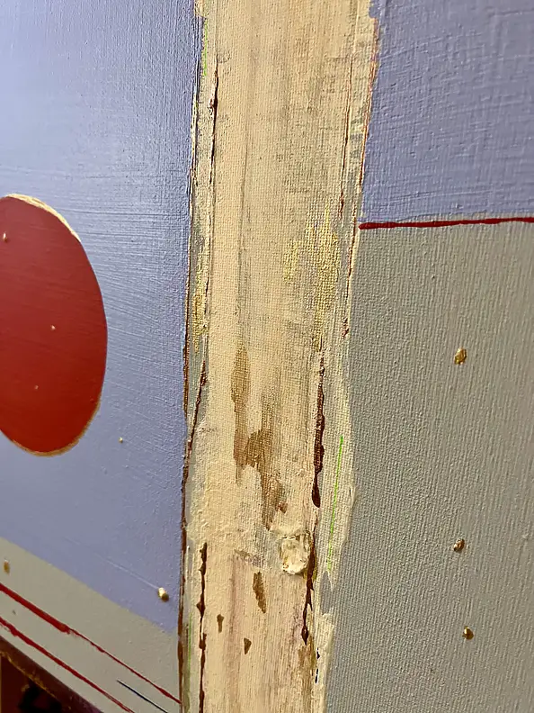 eL Moccko,  Líneas del círculo , Obraz akrylowy - płótno, 90 x 130