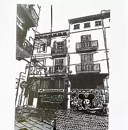 Milena Kowalska - Linocut - "Everyday"