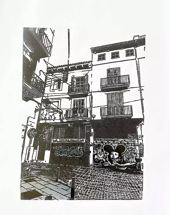 Milena Kowalska - Linocut - "Everyday"