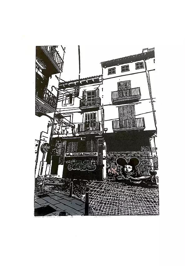 Milena Kowalska - Linocut - "Everyday"