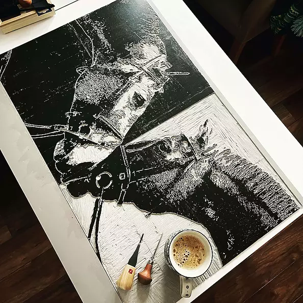 Milena Kowalska - Linoryt "Dark and Light"