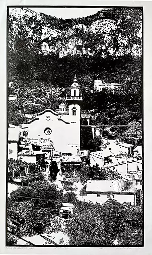   - Linocut - Valldemossa