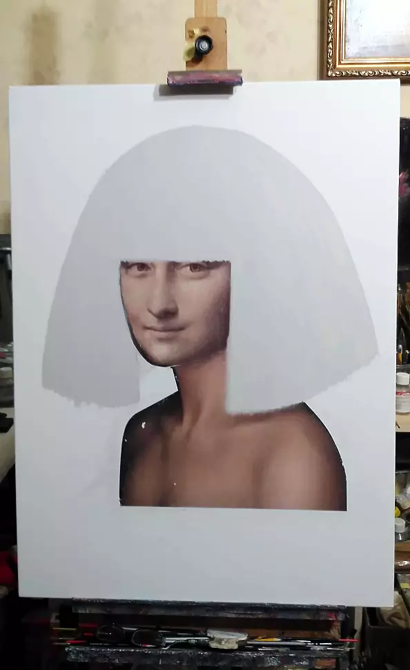 Nataliya Bagatskaya - "Lisa Visits Rothko-5" from the "Party" series