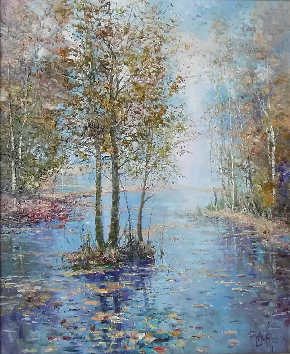Paweł Łącki - "Leaves on the water"