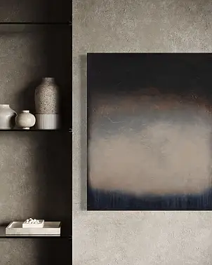 Łukasz Olek, Little Black Cloud, Obraz akrylowy - płótno, 60 x 73