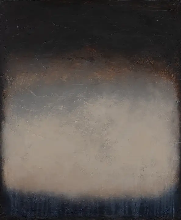 Łukasz Olek, Little Black Cloud, Obraz akrylowy - płótno, 60 x 73