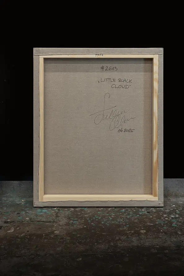 Łukasz Olek, Little Black Cloud, Obraz akrylowy - płótno, 60 x 73