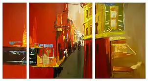 Dorota Łaz - lane triptych