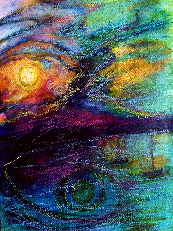 Marzena Salwowska - Łódeczki na jeziorze testujące skalę Beauforta