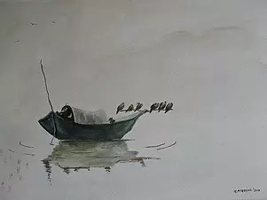 Ryszard Piskorski - "Łódż rybacka"