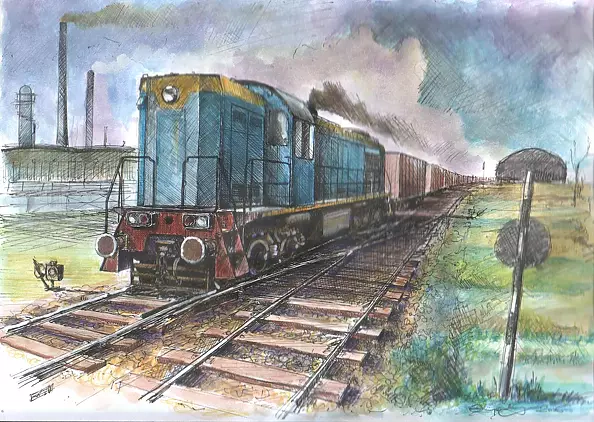 Grzegorz Magner - Lokomotywa spalinowa Sm-48 Tamara w ciężkie jpracy manewrowej