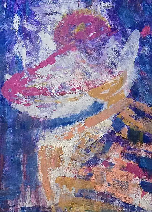 Ewa Mościszko, Lolita, Acrylgemälde - Leinwand, 55 x 75