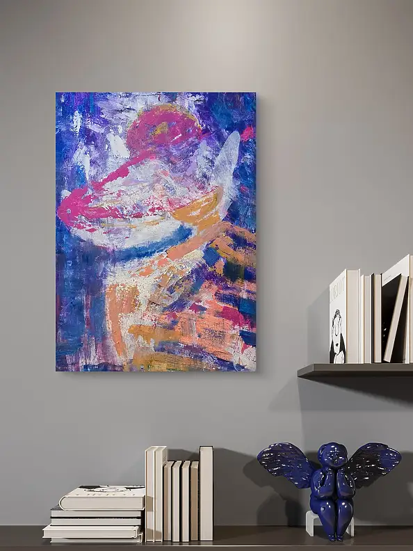 Ewa Mościszko, Lolita, Acrylgemälde - Leinwand, 55 x 75