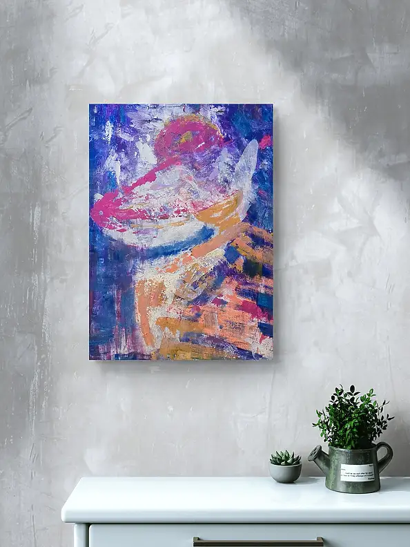 Ewa Mościszko, Lolita, Acrylgemälde - Leinwand, 55 x 75
