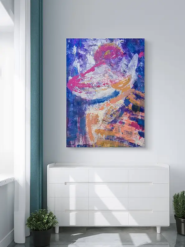 Ewa Mościszko, Lolita, Acrylgemälde - Leinwand, 55 x 75