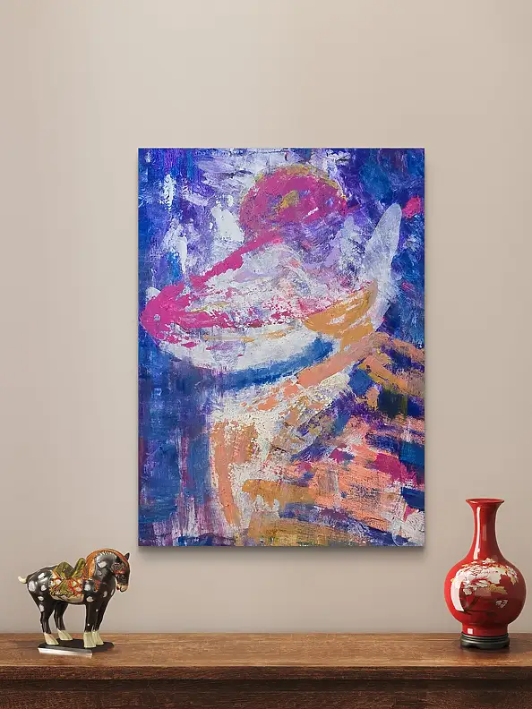 Ewa Mościszko, Lolita, Acrylgemälde - Leinwand, 55 x 75