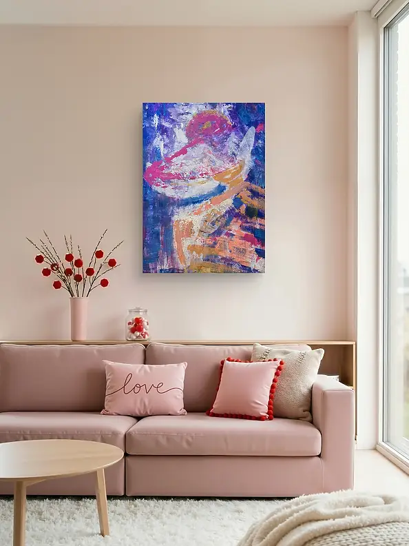 Ewa Mościszko, Lolita, Acrylgemälde - Leinwand, 55 x 75