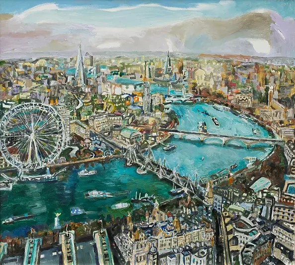 Stanisław Młodożeniec - London from above