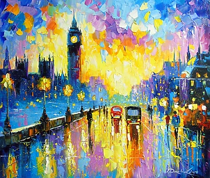 Olha Darchuk - London's Evening Glow 