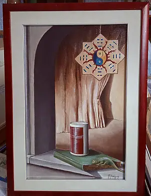 Giovanni Greco, L'oracolo del quotidiano, Obraz olejny - płótno, 40 x 60
