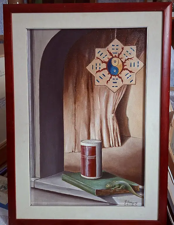 Giovanni Greco, L'oracolo del quotidiano, Obraz olejny - płótno, 40 x 60