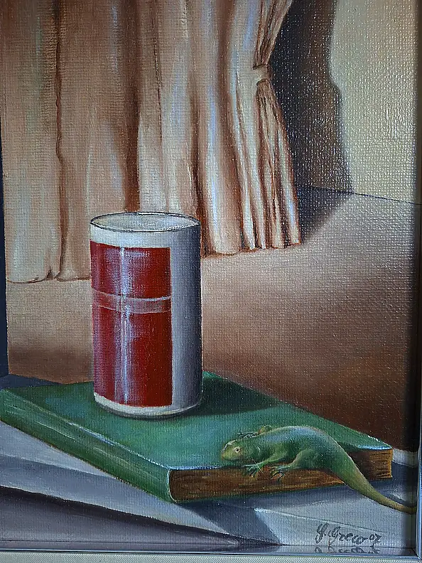 Giovanni Greco, L'oracolo del quotidiano, Obraz olejny - płótno, 40 x 60