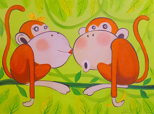 Olha Darchuk - Love monkeys
