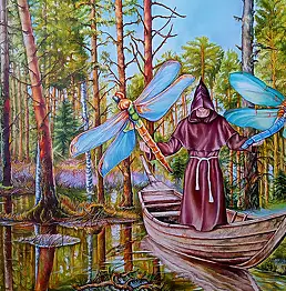 Zenon Gleń, Охотник, Масляная картина - холст, 70 x 50